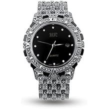 Vintage Thai Mens Watches 925 Sterling Silver with Marcasite Gentleman Luxury Wrist Watch for Men Black