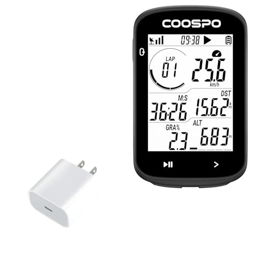 BoxWave Charger Compatible with Coospo REALROAD CS300 GPS Bike Computer - PD GAN miniCube (30W), 30W Tiny PD GAN Type-C Wall Charger - Winter White