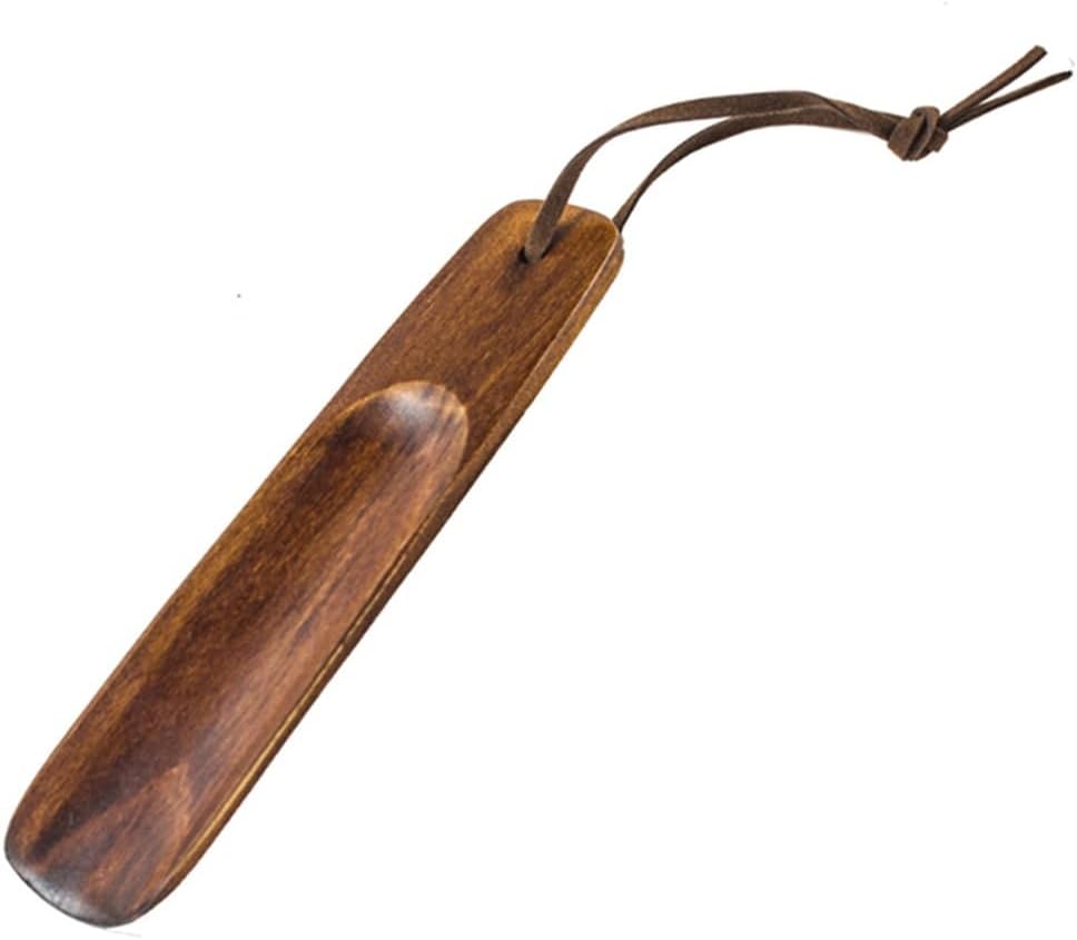 2PCS 15.5cm Solid Wood Shoehorn Portable Craft Long Handle Shoe Lifter Shoes Accessories Natural Wooden Horn