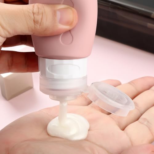 Image of Gemice Travel Bottles for Toiletries, Tsa Approved, Travel Size Containers, BPA Free Leak Proof Tubs Refillable Liquid Accessories for Cometic Shampoo and Lotion Soap