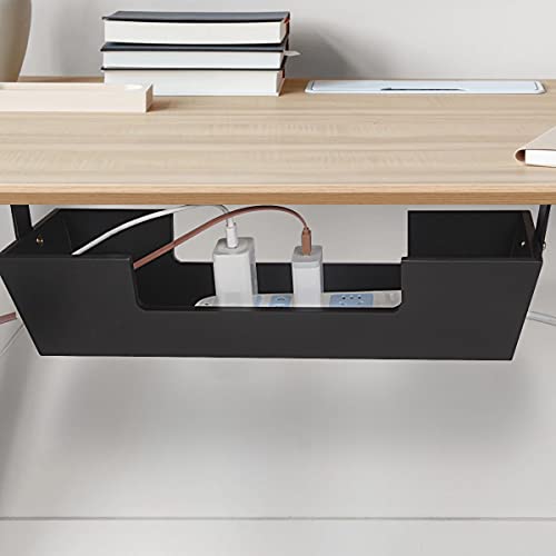 Butizone Cable Management Tray, Under Desk Cable Organizer and Cord Holder, Ideal for Home and Office in Storing Wire and Power Strips