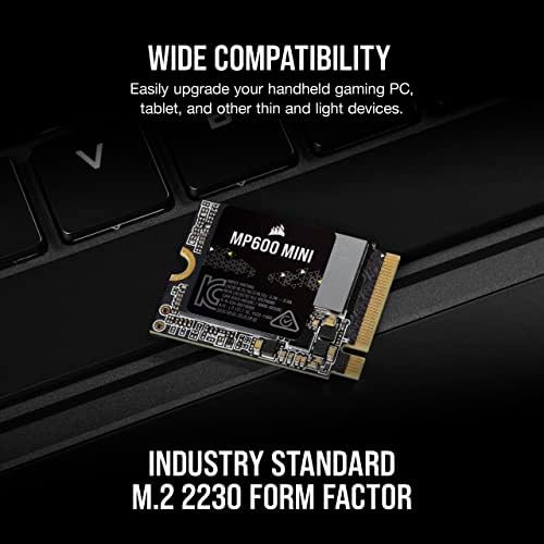Corsair Mp600 Mini CSSD-F1000GBMP600MN Dysk Ssd M.2 Nvme, Czarny, 1 TB
