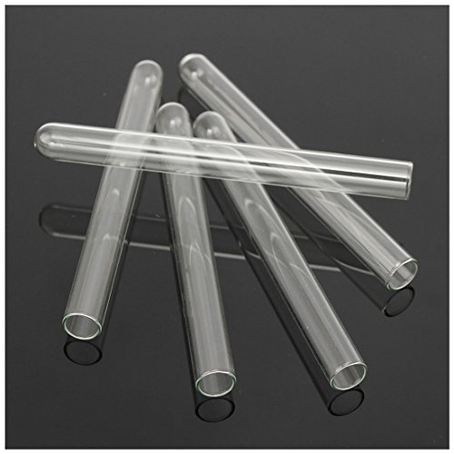 LAB-MRO Clear Glass Test Tube 40pcs U-shaped Bottom 15x100mm Borosilicate Test Tubes