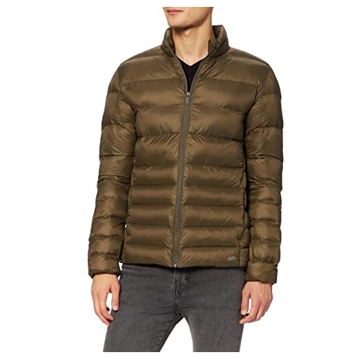 CARE OF by PUMA Chaqueta acolchada impermeable para hombre, Verde (Green), S, Label: S