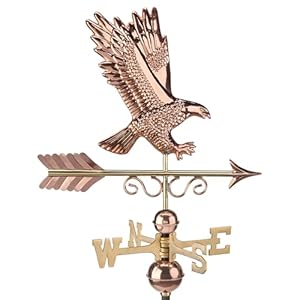 Good Directions Majestic Eagle Weathervane - Pure Copper Good Directions Majestic Eagle Weathervane Pure Copper
