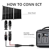 SinLoon Solar Extension Cable 10FT 12AWG Solar Connector to 14AWG DC 7909 Power Cable for solar panel,portable solar generator and other devices with 8mm ports (10FT DC7909) - Image 3