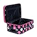 Rockland Fashion Softside Upright Luggage Set,Expandable, Multi/Pink Dot, 2-Piece (14/19)