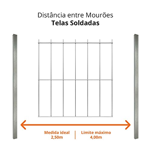 Tela Alambrado Soldada Morada (Fio 2,30mm / Malha 5x15cm) - Rolo 25m (Alt.100cm)