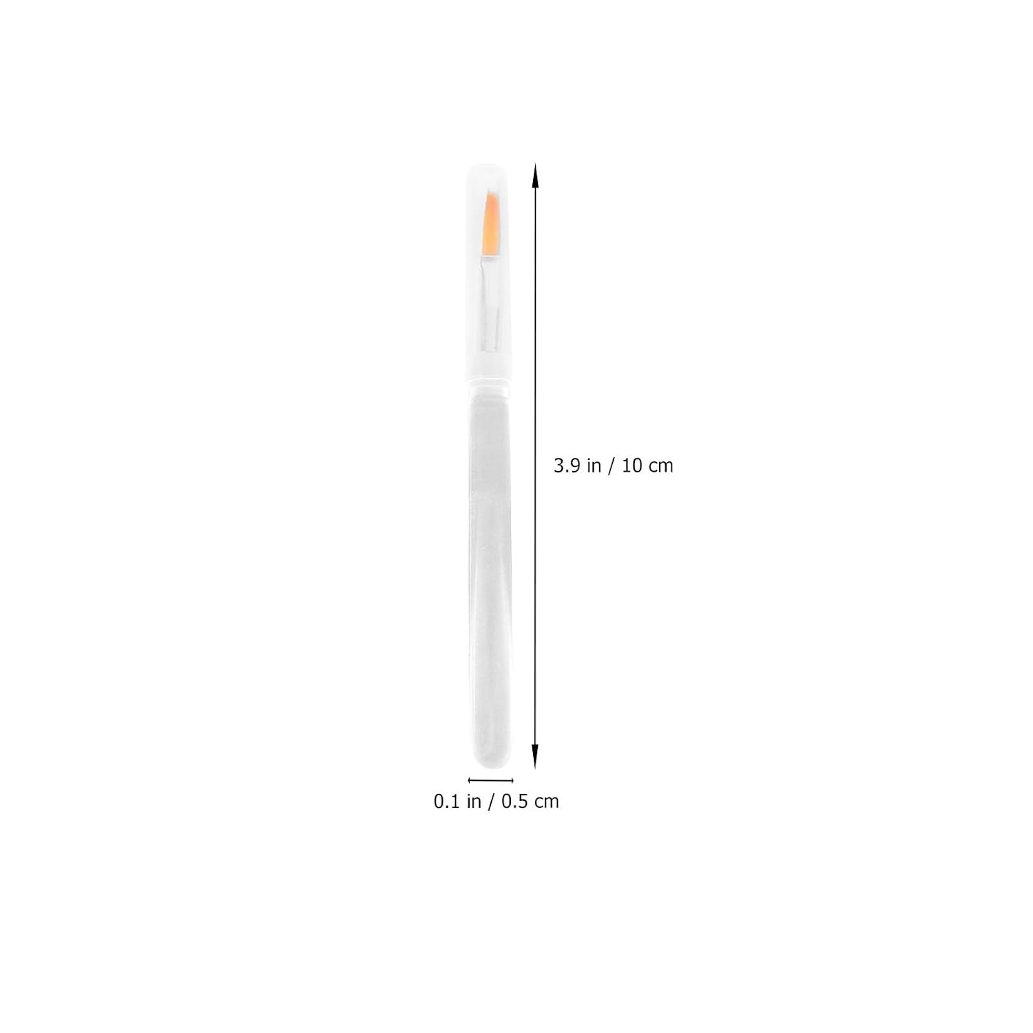 20pcs Portable Crystal Rod Lip Brush with Cover, Plastic Makeup Tool image 2