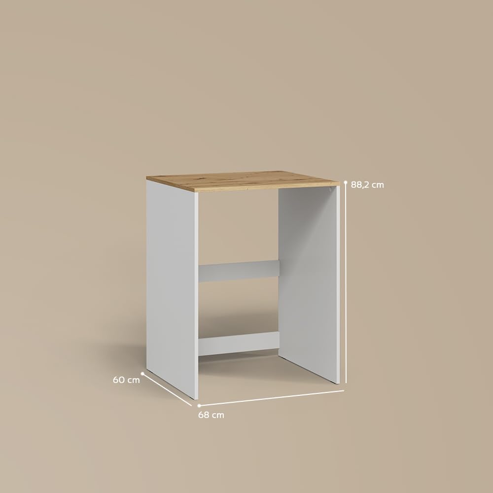 Livinity Mobile lavatrice Paolina, Bianco/Artisan, 68 x 88.2 cm