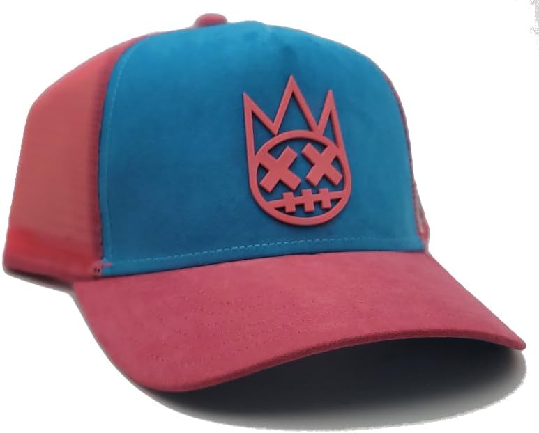 Cult of Individuality New Primary Clean Vintage Mesh Trucker Sueded Electric Blue Hot Pink Era Snapback Hat - Image 4