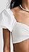 Peixoto Women's Louisa Crop Top, White Lotus, M