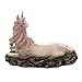 7.5 Inch White Magical Unicorn Statue Figurine with Flowers