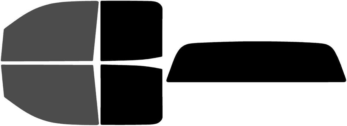 The Tint Effect Precut Window Tint Kit Compatible with Chevrolet Silverado 1500 Double Cab (2014-2018) & (2019 Limited) (Full Truck: 30% Front / 5% Rear and Solid) Automotive Film