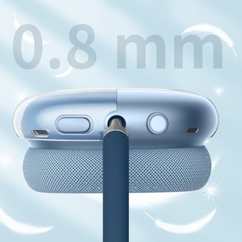Image of Fintie Case Cover for AirPods Max Headphones, Soft TPU Clear Anti-Scratch Protective Cover for AirPod Max, Transparent Airpods Max Headphones Accessories Skin Protector (Crystal Clear)