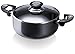 Beka 13071244 Pro Induc Anthracite Faitout + couvercle verre en aluminium intérieur revêtu 24 cm