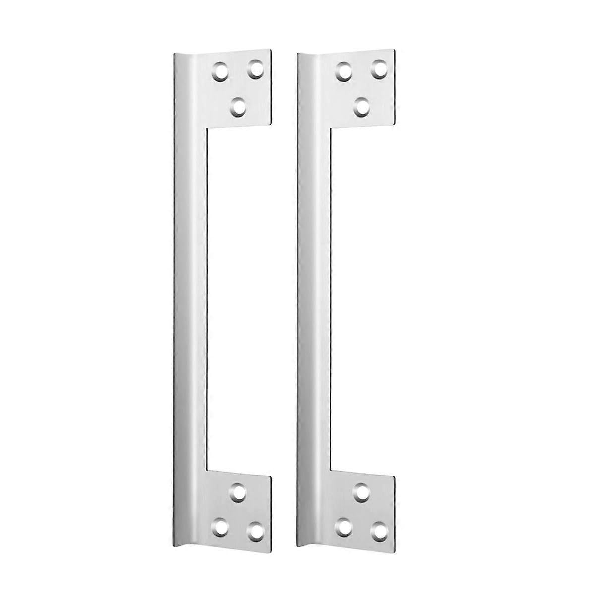 2 Pcs Door Latch Guard Plate Outswing Angle Latch Protector Door Latch Cover Latch Shield L Shaped