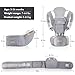 Bear Baby Carrier, 6-in-1 Baby Carrier Newborn to Toddler with Hip Seat (Ergonomic M Position) for 3-36 Month/ 7-44lbs Baby, Adjustable Size for Enhanced Lumbar Support, Perfect for On-The-go