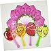 Imagen de ABOOFAN 2 Piezas ventilador de mano abanico de frutas fanático del verano ventilador de espacio pequeño lindo fan Ventilador de materiales de calidad pliegue abanico plegable niño