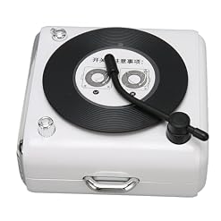BROLEO Enceinte mignonne 1000 mAh avec volume fort style tourne-disque vinyle pour chambre à coucher (#1) - Les Beatles, Paul McCartney, John Lennon, RIngo Starr, George Harrison BROLEO Enceinte mignonne 1000 mAh avec volume fort style tourne-disque vinyle pour chambre à coucher (#1) – Image 5