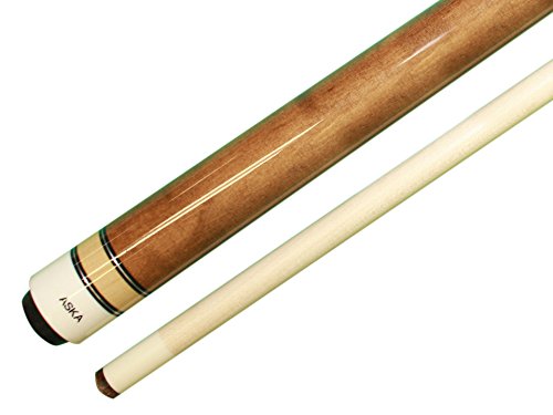 'ASKA L3 No Wrap Pool Cue Stick, 58'' Hard Rock Canadian Maple, 13mm Hard Tip, 5/16x18 Stainless Steel Joint'