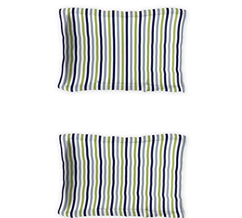 Image of DDECOR - Florette 100% Cotton Fitted Bedsheet with 2 Pillow Covers, King Size, Blue