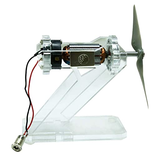 OLSKFUH Motor con Escobillas Y Aspas De Ventilador, Modelo De Demostración, 12 V, Material Didáctico para Experimentos De Física, Tecnología Extraíble S.