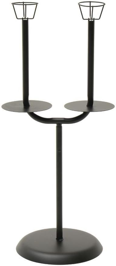 HUBERT Produce Bag Holder Black Steel - 17 Dia x 40 H