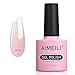 AIMEILI Soak Off UV LED Gel Nail Polish - Sparkle Grapefruit (018) 10ml