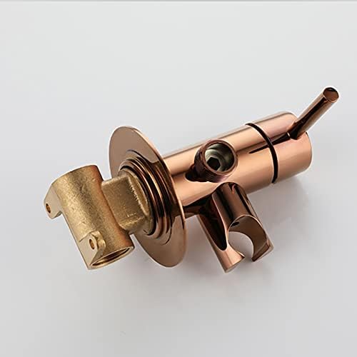 Wall-Mounted Shower Faucet Set System,Rose Gold Handheld Bidet Sprayer Kit for Toilet Wall Mounted Brass Single Handle Bidet Sprayer Set with 150cm Shower Hose Ideal for