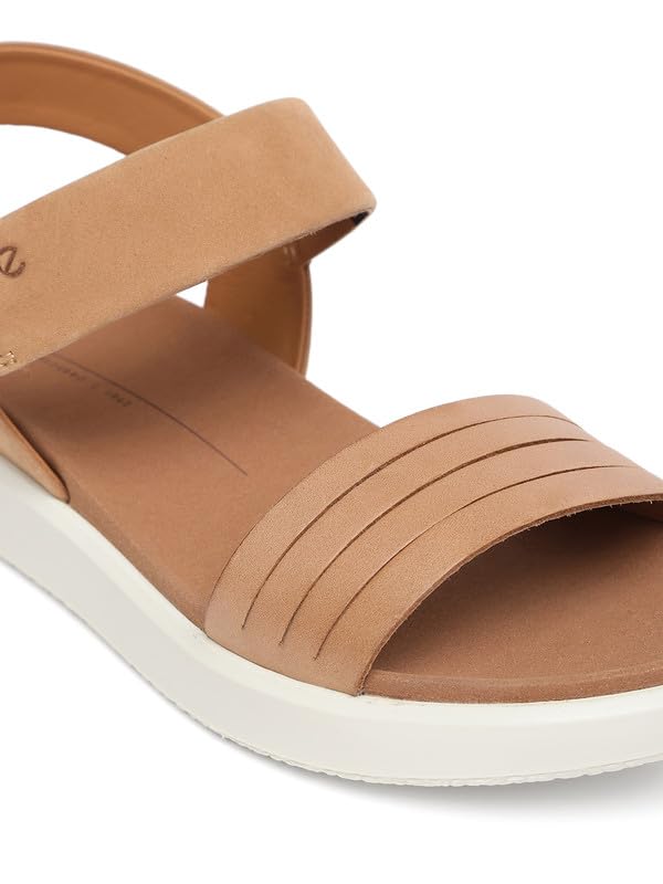 Image of ECCO Flowt Brown Women Flat Sandal