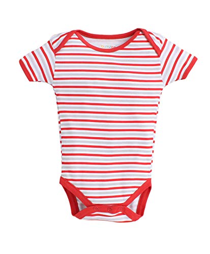 Image of BUMZEE Half Sleeves Unisex Baby Bodysuit /Onesies /Rompers Pack of 3