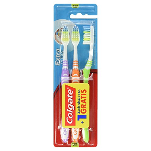 Colgate Extra Clean Zahnbürste Mittel 2+1