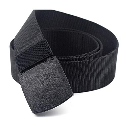 Cinturón Táctico Militar Ajustable Cintura Hombres Lona Nylon Hebilla Plástica (120 * 3.8cm), Durable y Cómodo con Hebilla Plástica Cover
