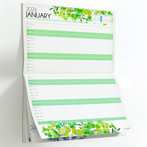 Calendar 2026 UK Family Calendar Wall Planner Jan 26 to Dec 