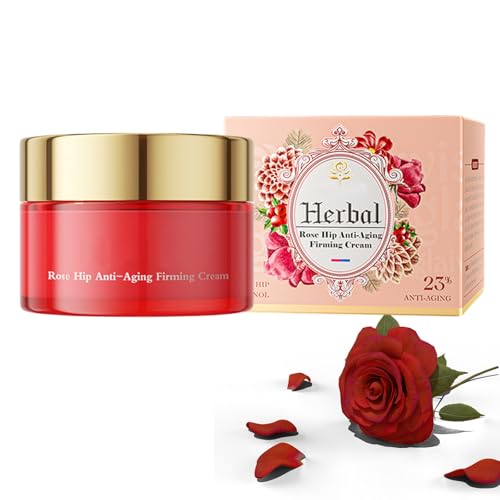 Rose Deep Hydration Face Cream, Retinol Cream for Face Anti-aging, Firming and Lifting Moisturizer Plump and Smoothed Fine Lines, Rapid Barrier Repair Moisturizer, Natural and Gentle