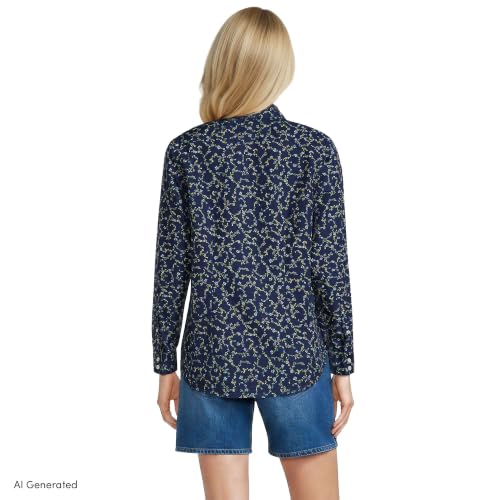 Image of Lands' End Women's Pinwale Cord Long Sleeve Shirt