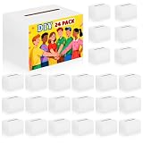 Jyongmer 24 Pack Cardboard Ballot Boxes with Slot 6 x 4.5 x 4 Inch