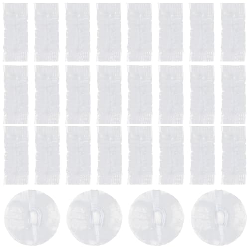 200PCS Disposable Ear Covers for Shower, Clear Waterproof Ear Covers for Bathing, Waterproof Plastic Ear-Protectors for Showering, Hair Dye, Spa, Salon and Beauty Treatments