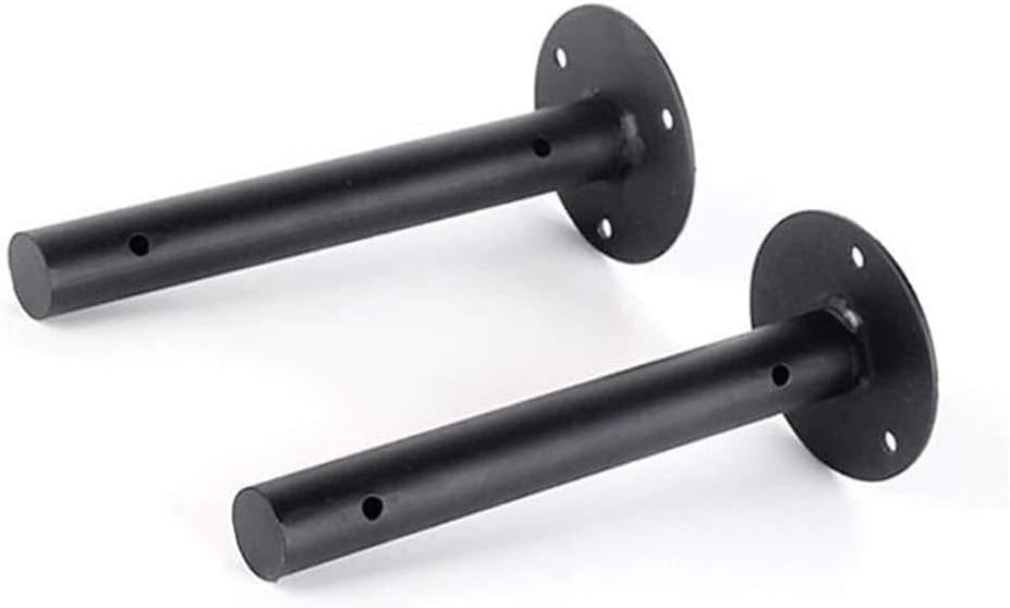 Floating Shelf Brackets Heavy Duty Metal 2Pcs Industrial Retro Wall Mounted Shelf Brackets Black Iron Pipe Hidden Floating Shelves Bracket Blind Shelf Supports Hardware Included