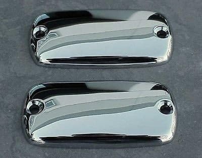 i5 CHROME RESERVOIR CAPS compatible with Honda Valkyrie Goldwing Gold Wing VTX1800 VTX 1800