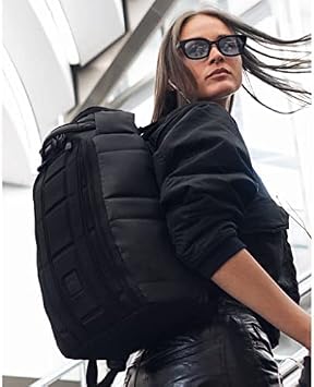 Db Journey The Hugger Backpack - Durable Travel Backpack with Laptop Compartment & Pockets for Work, Luggage Backpack with Roller Bag Hook Up System, 20L - Blackout