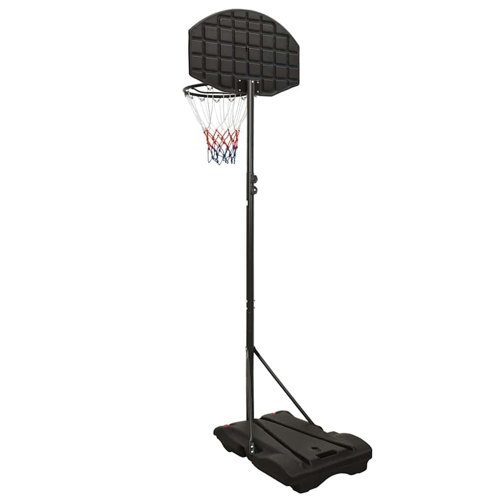 Soporte de baloncesto ajustable de 258 a 363 cm con soporte enrollable para jardín e interior
