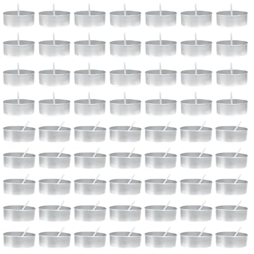 TOVINANNA 200 juegos Moldes de Aluminio para Velas Tealight Molde Reutilizable para Fabricación de Velas Aromáticas DIY Contenedor Compacto y Ligero para Manualidades