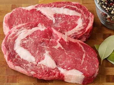 Wisconsin Made/Neesvig Purveyors Ribeye Steak Extra Trim, Four 4-oz Ribeye