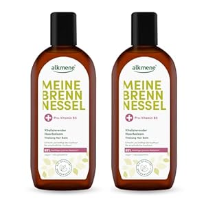 alkmene 2x Brennnessel Haarwasser mit Provitamin B5 250 ml - Brennessel Haarbalsam bei empfindliche Kopfhaut - Haartonikum