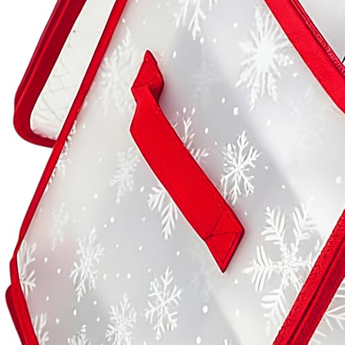 Almacenaje de esferas de Navidad con cremallera para evitar roturas 8