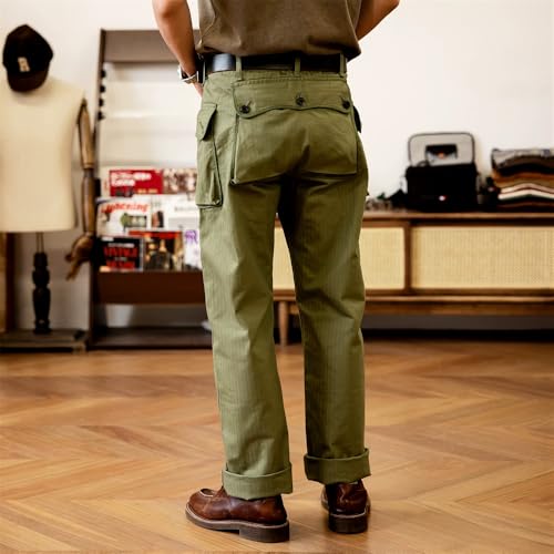 Red Tornado P-44 Men's Military Style HBT Cargo Pants Army Green4