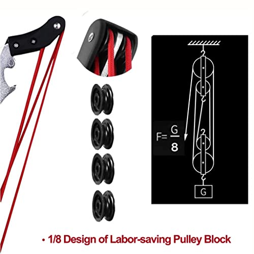 Professional Telescopic Tree Pole Pruner Telescopic Pole Saw, Extendable Tree Pruner 2 in 1 Gardening Tool with SK5 Cutting Blade 3.6m/12ft - Image 4