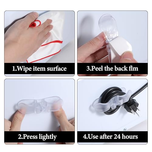 Tyqour 6 unidades organizador de cables para electrodomésticos de cocina - imagen 5